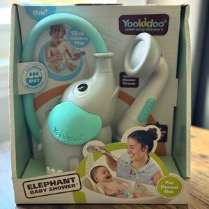 Elephant Baby Shower - Gray and Aqua